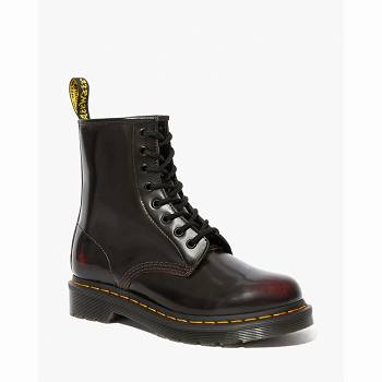 Dr Martens Női 1460 Arcadia Bőr Lace Up Bakancs Bordó